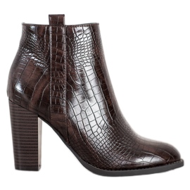 Seastar Botki Z Eko Skóry brązowe