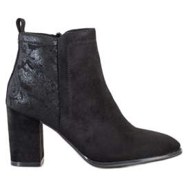 Sergio Leone Zamszowe Botki czarne