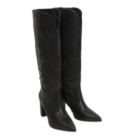 Kozaki na obcasie klasyczne czarne RB94P Black