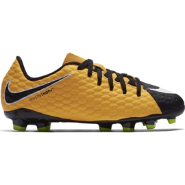 Buty piłkarskie Nike Hypervenom Phalon Iii Fg Jr 852595 801 żółte żółte