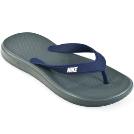 Klapki męskie Nike Solay Thong 882690 001 granatowe szare