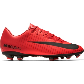 Buty piłkarskie Nike Mercurial Vapor Xi Fg Jr 903594 616 wielokolorowe czerwone