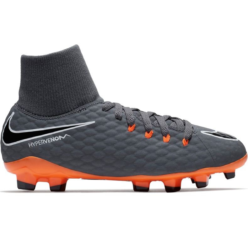 Buty piłkarskie Nike Hypervenom Phantom 3 Academy Df Fg Jr AH7287 081 wielokolorowe szare