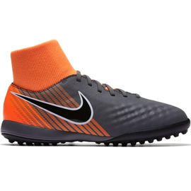 Buty piłkarskie Nike Magista Obra 2 Academy Df Tf Jr AH7318 080 wielokolorowe szare