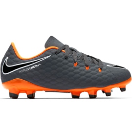 Buty piłkarskie Nike Hypervenom Phantom 3 Academy Fg Jr AH7288 081 wielokolorowe szare