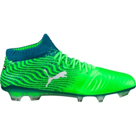 Buty piłkarskie Puma One 18.1 Fg Green Gecko 104527 06 zielone