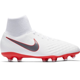 Buty piłkarskie Nike Magista Obra 2 Academy Df Fg Jr AH7313 107 wielokolorowe białe