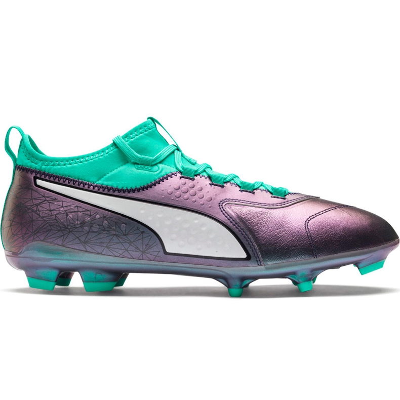 Buty piłkarskie Puma One 3 Il Lth Fg Color Shift-Bi 104928 01 wielokolorowe wielokolorowe
