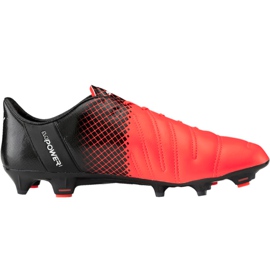 Buty piłkarskie Puma evoPower 1.3 Lth Fg 103850 01 wielokolorowe pomarańczowe