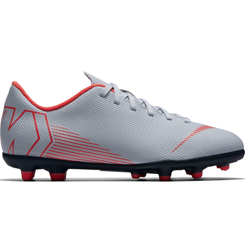 Buty piłkarskie Nike Mercurial Vapor 12 Club Mg Jr AH7350 060 wielokolorowe szare