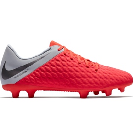 Buty piłkarskie Nike Hypervenom Phantom 3 Club Fg Jr AJ4146 600 wielokolorowe czerwone