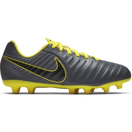 Buty piłkarskie Nike Tiempo Legend 7 Club Mg Jr AO2300 070 czarne szare