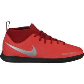Buty piłkarskie Nike Phantom Vsn Club Df Ic Jr AO3293 600 wielokolorowe czerwone