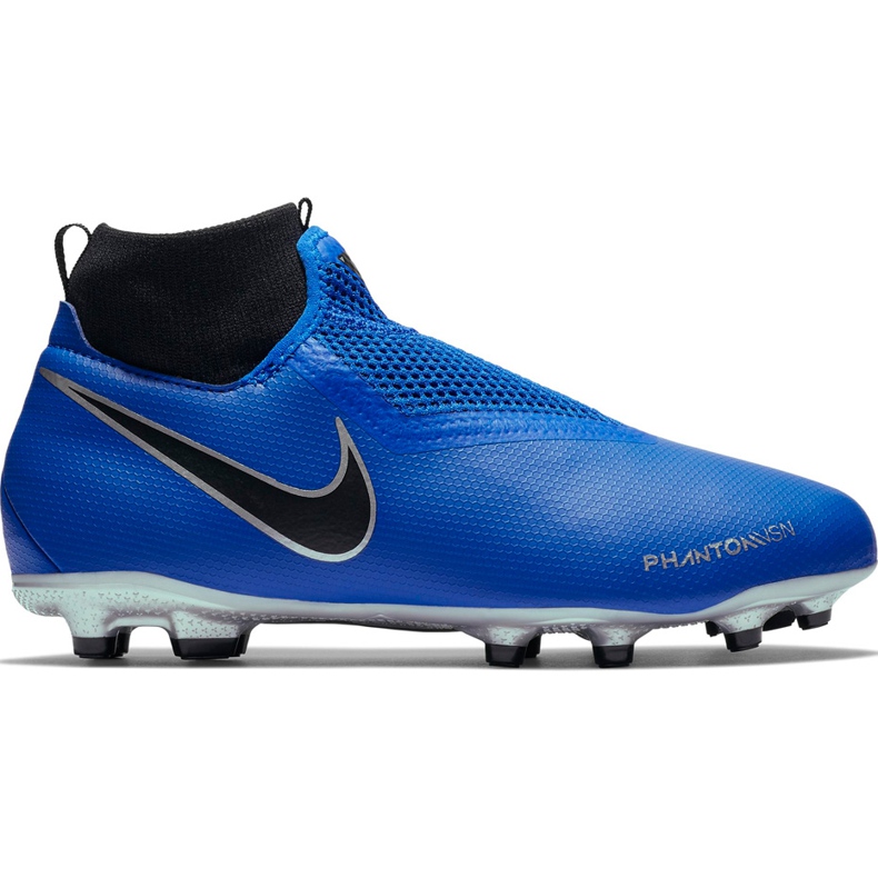 Buty piłkarskie Nike Phantom Vsn Academy Df FG/MG Jr AO3287 400 niebieskie