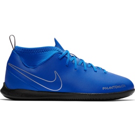 Buty piłkarskie Nike Phantom Vsn Club Df Ic Jr AO3293 400 niebieskie niebieskie
