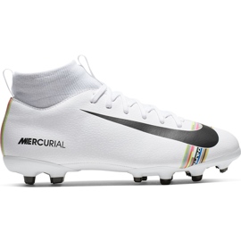 Buty piłkarskie Nike Mercurial Superfly 6 Academy Mg Jr AJ3111 109 wielokolorowe białe
