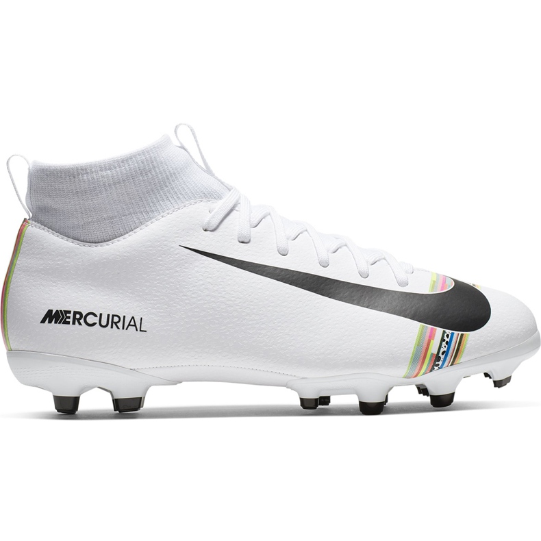 Buty piłkarskie Nike Mercurial Superfly 6 Academy Mg Jr AJ3111 109 wielokolorowe białe