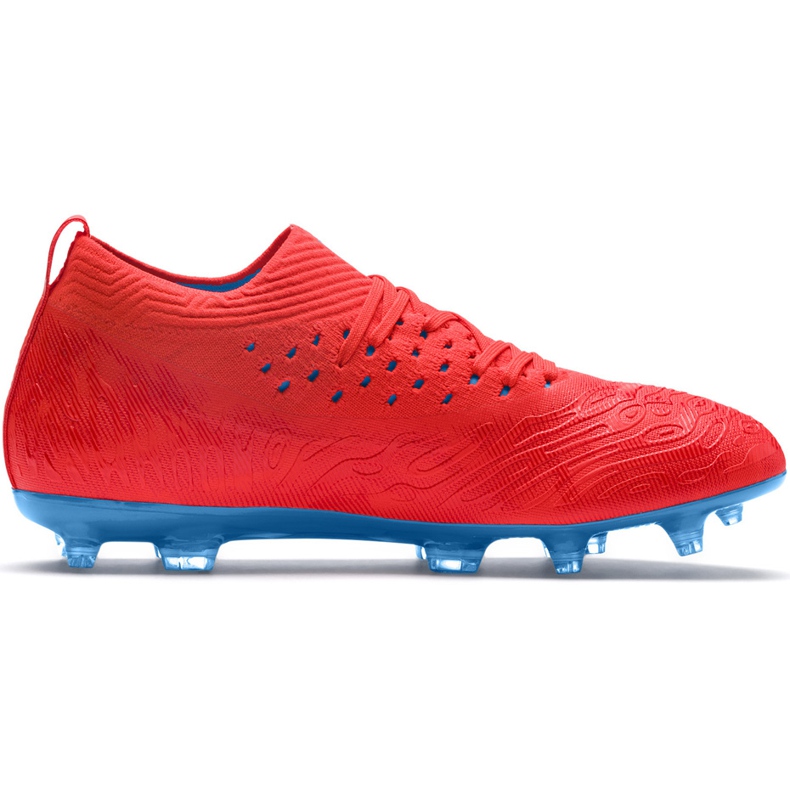 Buty piłkarskie Puma Future 19.2 Netfit Fg Ag 105536 01 wielokolorowe czerwone