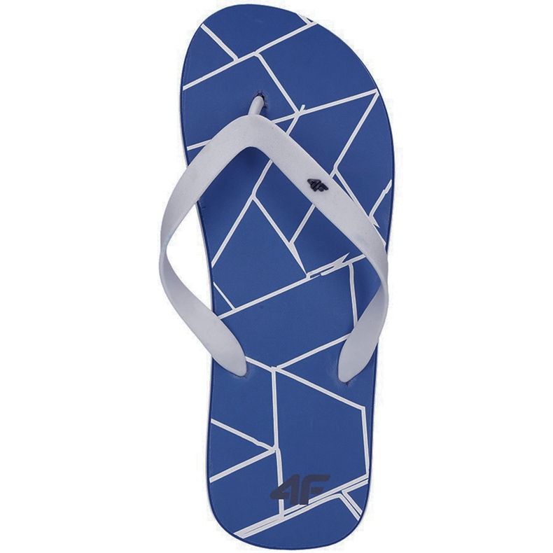 Klapki męskie 4F kobalt H4L19 KLM001 36S niebieskie szare