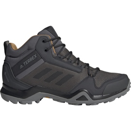 Buty męskie adidas Terrex AX3 Mid Gtx szare BC0468 czarne