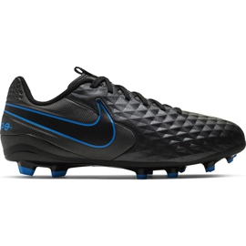 Buty piłkarskie Nike Tiempo Legend 8 Academy FG/MG Junior AT5732 004 czarne czarne