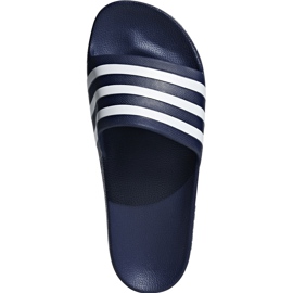 Klapki adidas Adilette Aqua granatowe F35542 białe