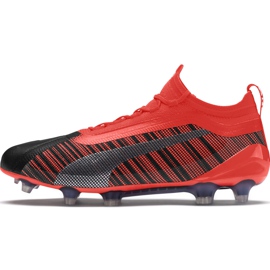 Buty piłkarskie Puma One 5.1 Fg Ag 105578 01 wielokolorowe czerwone