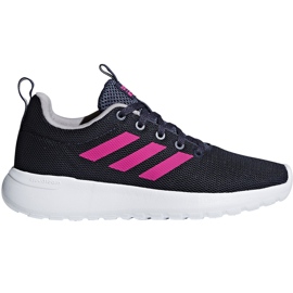 Buty dla dzieci adidas Lite Racer Cln K granatowo-różowe BB7045 granatowe