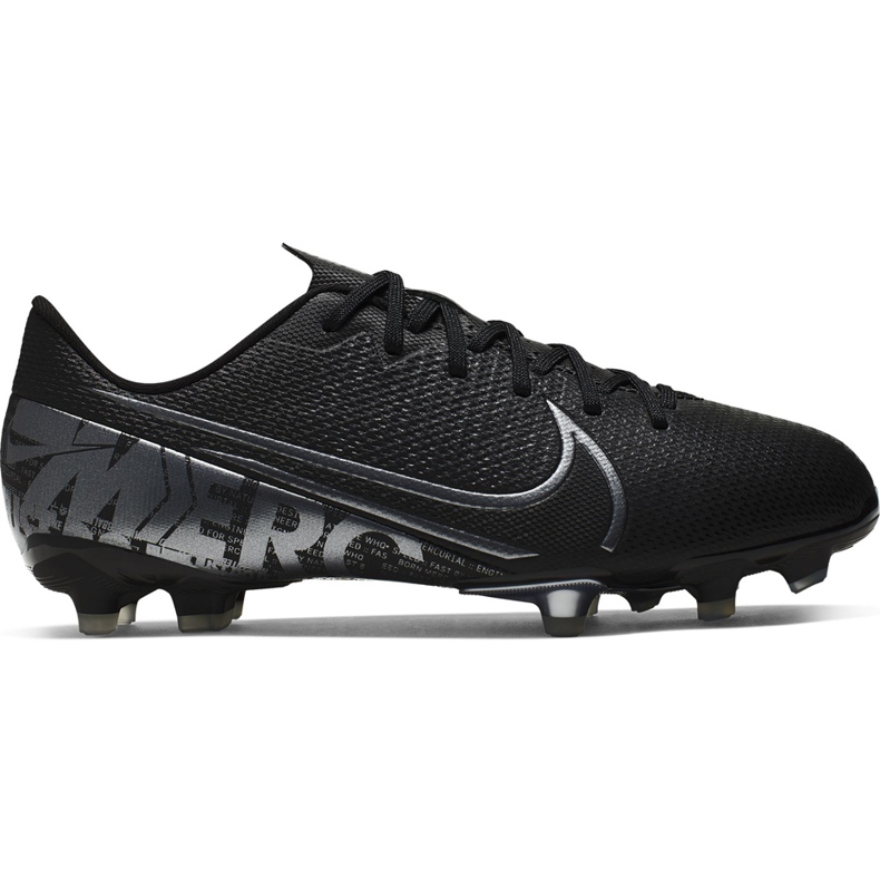 Buty piłkarskie Nike Mercurial Vapor 13 Academy FG/MG Junior AT8123 001 czarne czarne