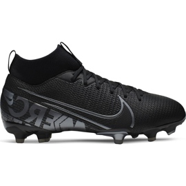 Buty piłkarskie Nike Mercurial Superfly 7 Academy FG/MG Junior AT8120 001 czarne czarne