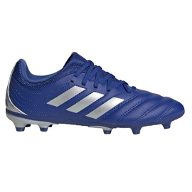 Buty piłkarskie adidas Copa 20.3 Fg Junior EH1810 niebieskie niebieskie