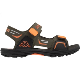 Sandały dla dzieci Kappa Pure T Footwear zielono-pomarańczowe 260594T 3144 zielone