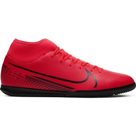 Buty piłkarskie Nike Mercurial Superfly 7 Club Ic AT7979 606 czarne czerwone