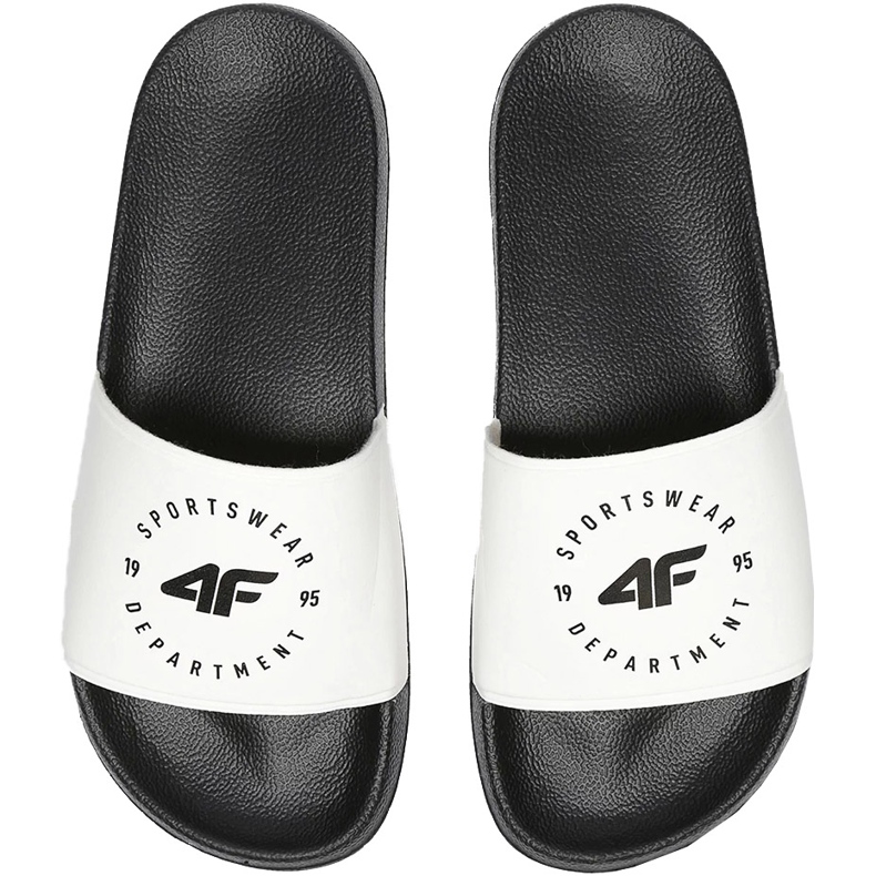 Klapki damskie 4F białe H4L20 KLD002 10S