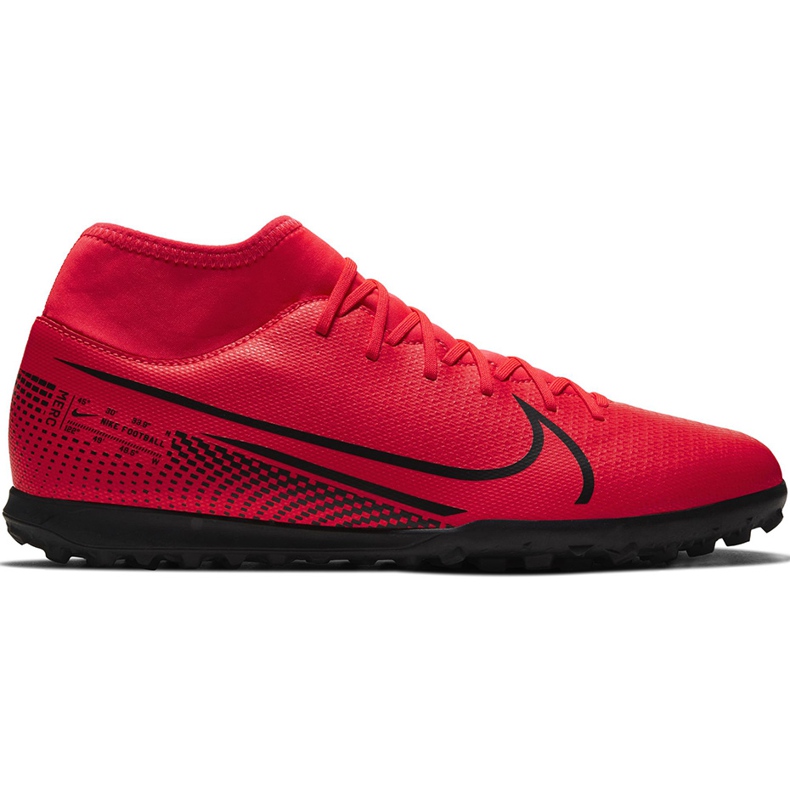 Buty piłkarskie Nike Mercurial Superfly 7 Club Tf AT7980 606 czerwone czerwone
