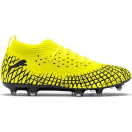 Buty piłkarskie Puma Future 4.2 Netfit Fg Ag żółto-czarne 105611 03 żółte żółte