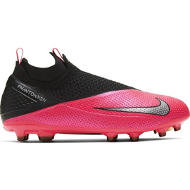 Buty piłkarskie Nike Phantom Vsn 2 Elite Df FG/MG Junior CD4062 606 czerwone czerwone