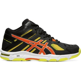 Buty męskie do siatkówki Asics Gel Beyond 5 Mt czarno żółto pomarańczowe B600N 001 czarne