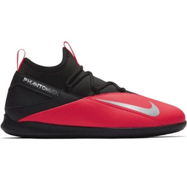 Buty piłkarskie Nike Phantom Vsn 2 Club Df Ic Junior CD4072 606 czerwone czarne