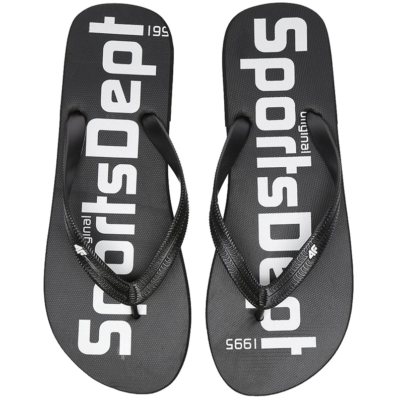 Klapki męskie 4F głęboka czerń H4L20 KLM006 20S czarne