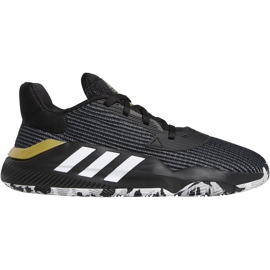 Buty męskie adidas Pro Bounce 2019 Low czarno-białe EF0469 czarne czarne