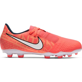 Buty piłkarskie Nike Phantom Venom Academy Fg Jr AO0362 810 pomarańczowe pomarańczowe