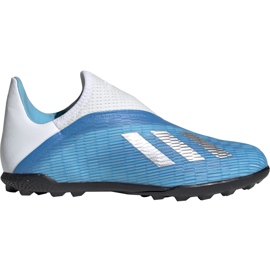 Buty piłkarskie adidas X 19.3 Ll Tf Junior niebieskie EF9123