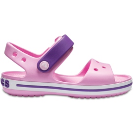Crocs sandały dla dzieci Crocband Sandal Kids jasnoróżowo-fioletowe 12856 6AI różowe