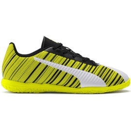 Buty piłkarskie Puma One 5.4 It Junior żółto-biało-czarne 105664 04 wielokolorowe żółte