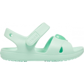 Crocs sandały dla dzieci Classic Cross Strap Sandal Ps neo miętowe 206245 3TI zielone