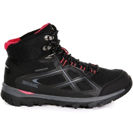 Buty damskie Regatta Wms Kota Mid czarno-różowe RWF490 7HQ czarne