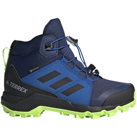 Buty dla dzieci adidas Terrex Mid Gtx K EF2248 granatowe niebieskie wielokolorowe