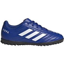 Buty piłkarskie adidas Copa 20.4 Tf EH0931 niebieskie niebieskie