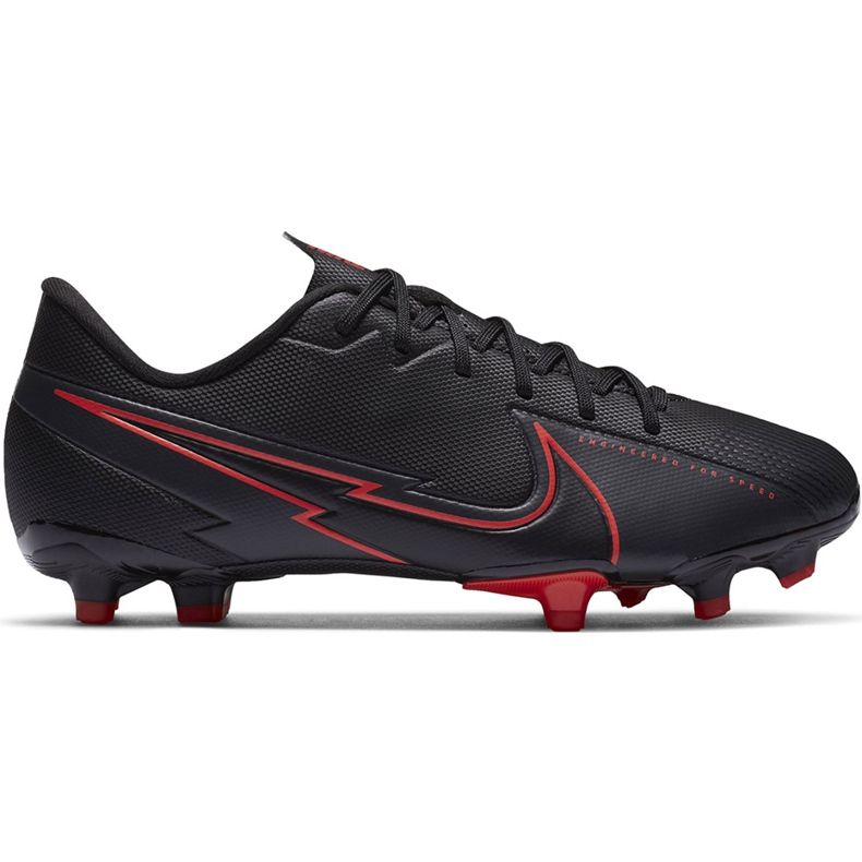 Buty piłkarskie Nike Mercurial Vapor 13 Academy FG/MG Junior AT8123 060 czarne czarne